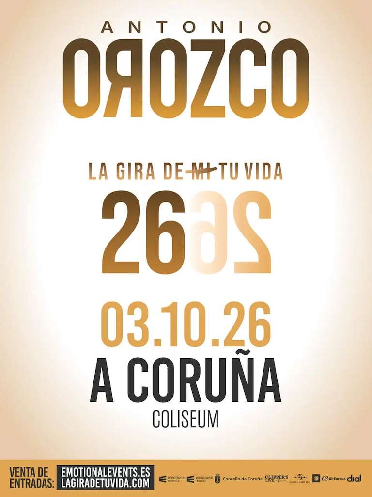 Antonio Orozco - La Gira Tu Vida (2026) en A Coruña