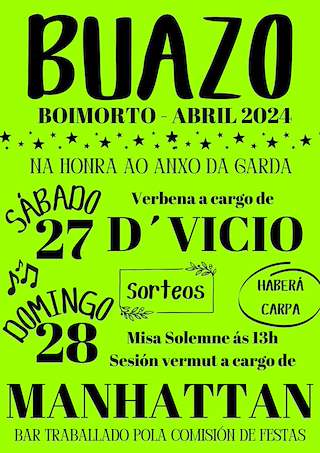 Anxo da Garda de Buazo en Boimorto