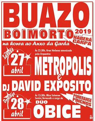 Anxo da Garda de Buazo en Boimorto