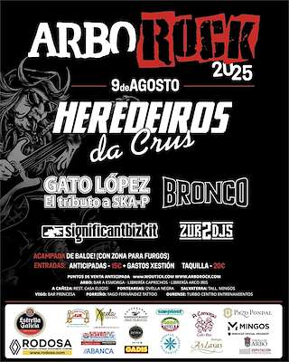 Fechas, información, programa, cartel, imágenes, mapa y ubicación de Arbo Rock