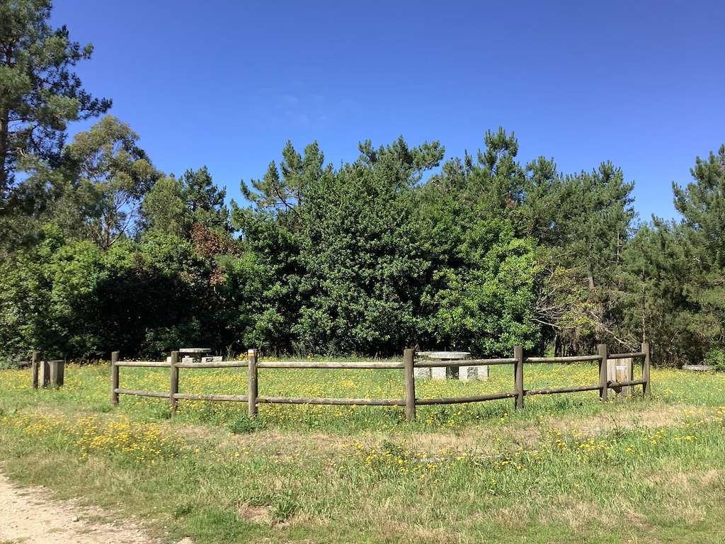 Área Recreativa Campo de Almozarro en Laxe