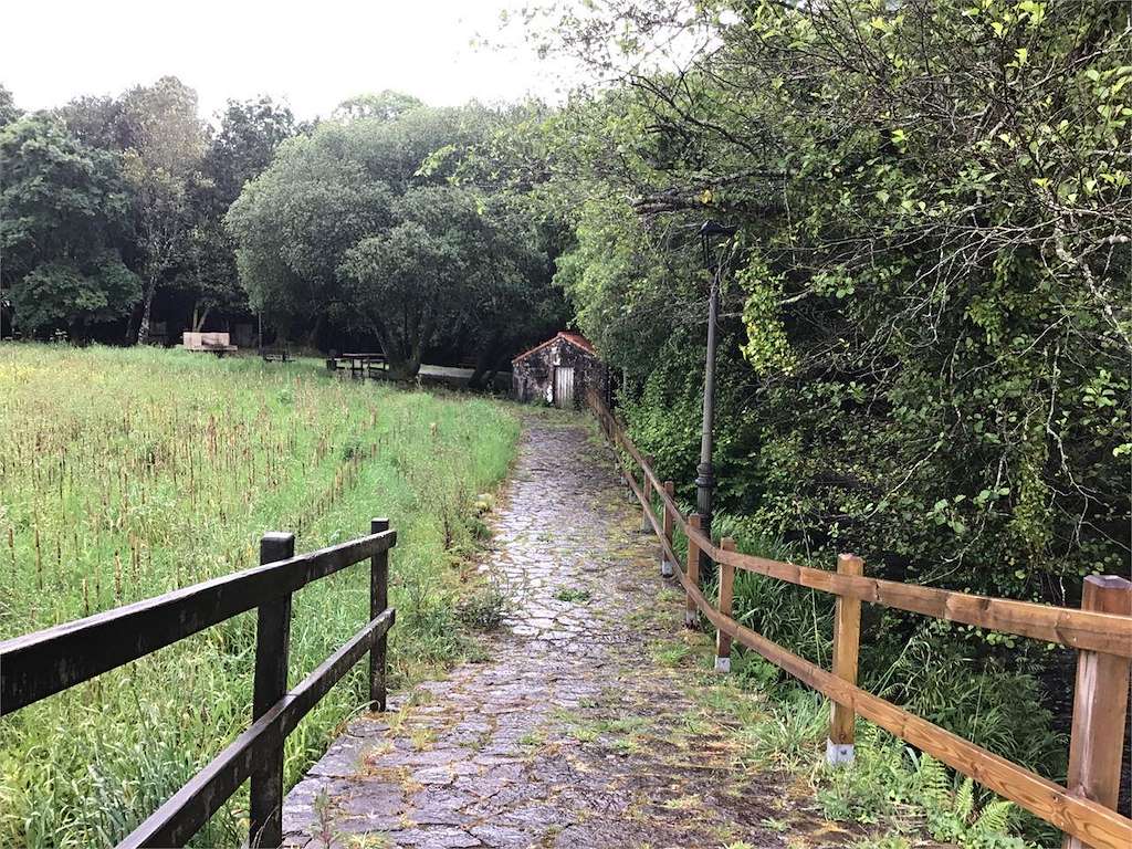 Área Recreativa Carballeira de Berdeogas en Dumbría