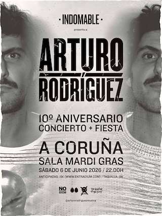 Fechas, información, programa, cartel, imágenes, mapa y ubicación de Arturo Rodríguez (2026)  en  A Coruña