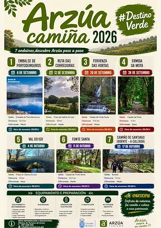 Fechas, información, programa, cartel, imágenes, mapa y ubicación de Arzúa Camiña - Ruta das Corredoiras (2026)