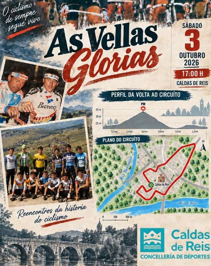 As Vellas Glorias do Ciclismo (2026) en Caldas de Reis
