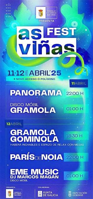 Fechas, información, programa, cartel, imágenes, mapa y ubicación de As Viñas Fest