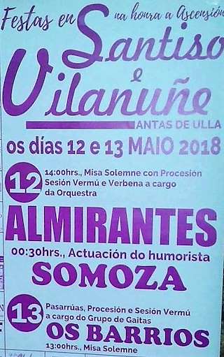 Ascensión de Santiso y Vilanuñe  en Antas de Ulla