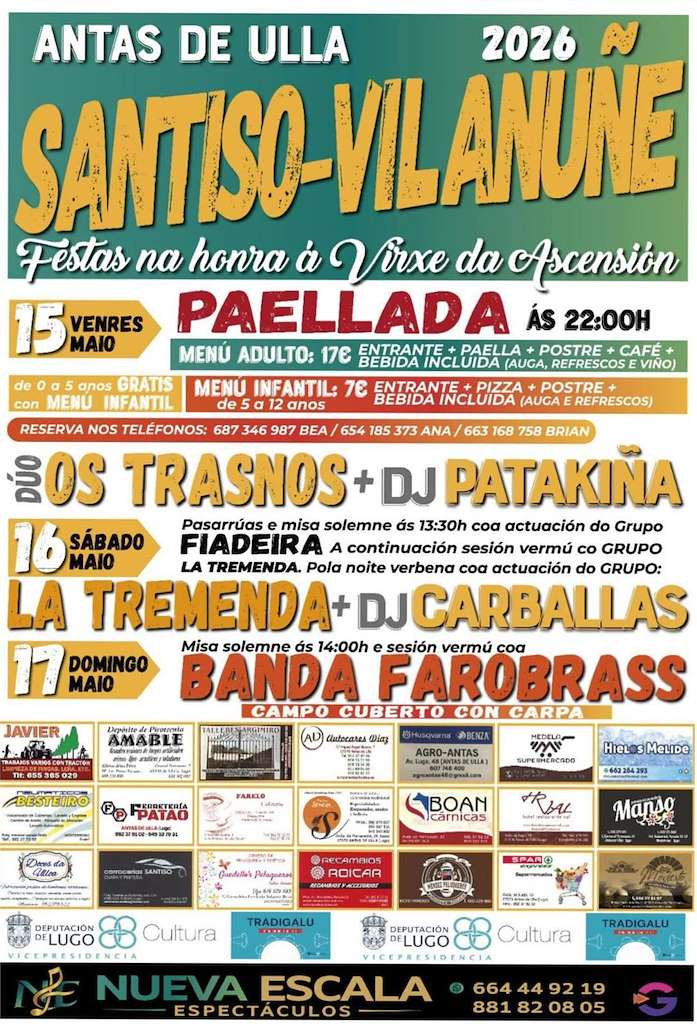 Ascensión de Santiso y Vilanuñe  en Antas de Ulla
