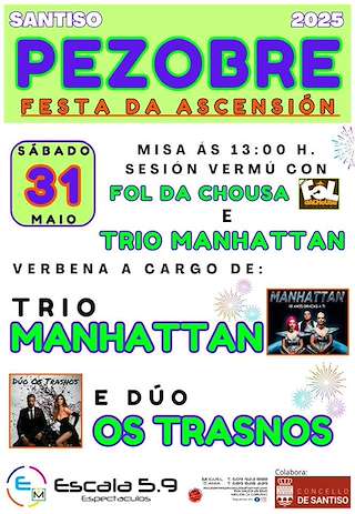 Fechas, información, programa, cartel, imágenes, mapa y ubicación de Ascensión do Señor de Pezobre  en  Santiso