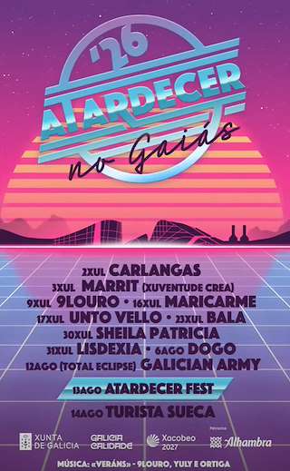 Fechas, información, programa, cartel, imágenes, mapa y ubicación de Atardecer no Gaiás (2026) en Santiago de Compostela