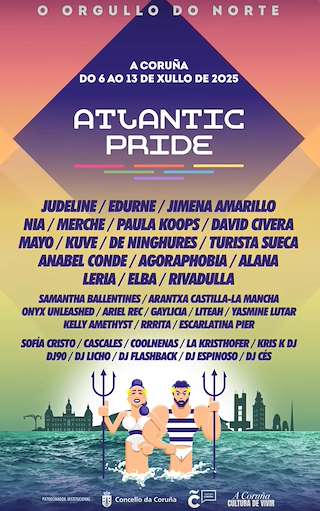 Fechas, información, programa, cartel, imágenes, mapa y ubicación de Atlantic Pride  en  A Coruña