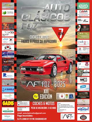 Fechas, información, programa, cartel, imágenes, mapa y ubicación de XIII Auto Clásicos  en  Foz