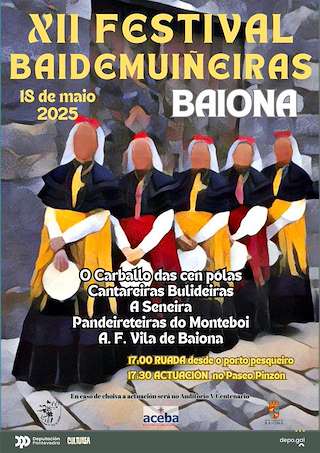 Fechas, información, programa, cartel, imágenes, mapa y ubicación de XII Baidemuiñeiras  en  Baiona
