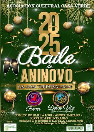 Fechas, información, programa, cartel, imágenes, mapa y ubicación de Baile de Aninovo de Salcedo  en  Pontevedra