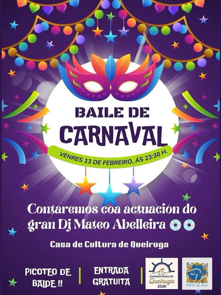 Baile de Carnaval de Queiruga en O Porto do Son