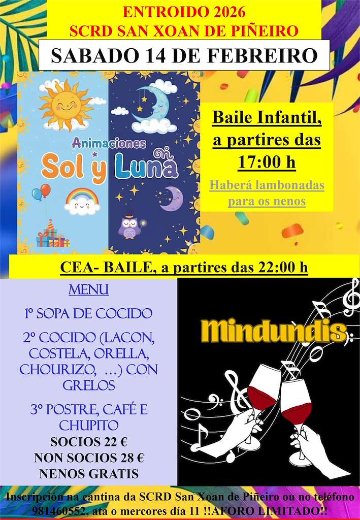 Baile de Carnaval de San Xoan de Piñeiro  en Mugardos