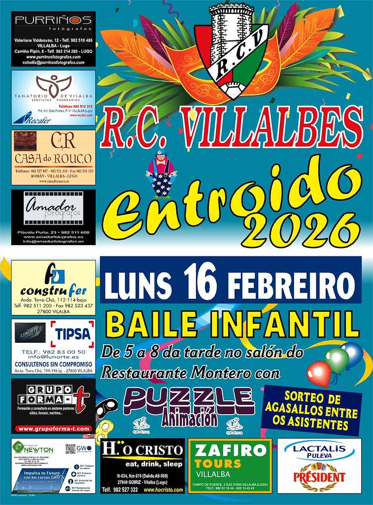 Baile de Carnaval del Racing Club Villalbés  (2026) en Vilalba