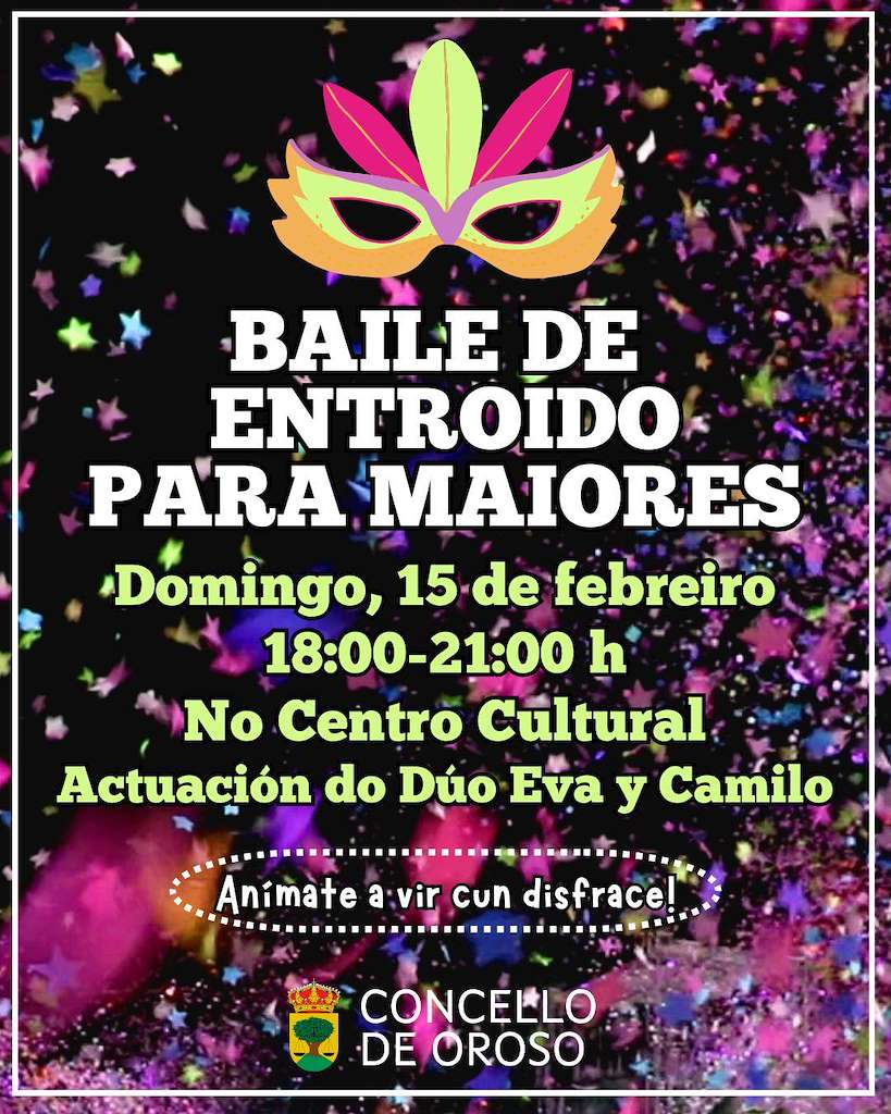 Baile de Carnaval para Mayores (2026) en Oroso