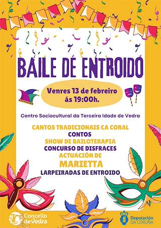 Fechas, información, programa, cartel, imágenes, mapa y ubicación de Baile de Carnaval  (2026)  en  Vedra