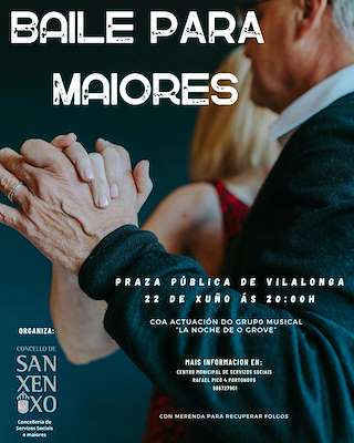 Fechas, información, programa, cartel, imágenes, mapa y ubicación de Baile de Maiores   en  Sanxenxo