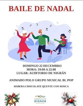 Fechas, información, programa, cartel, imágenes, mapa y ubicación de Baile de Nadal  en  Nigrán