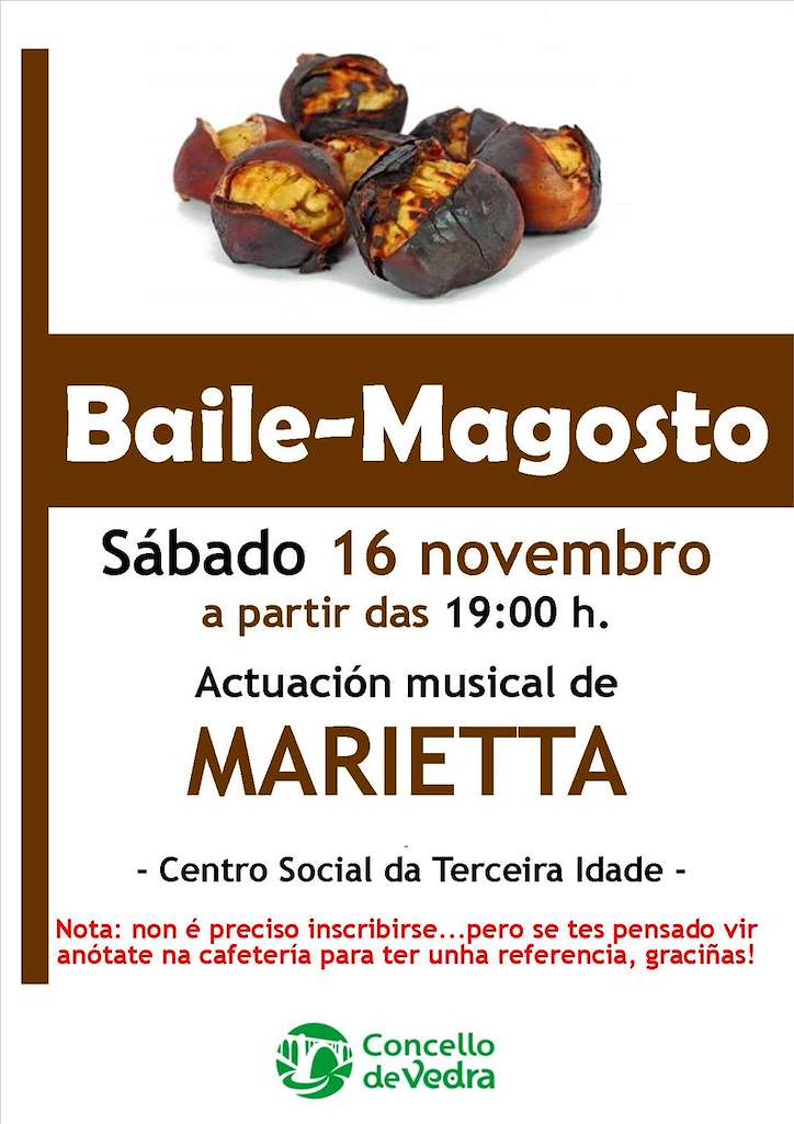 Baile - Magosto da Terceira Idade en Vedra