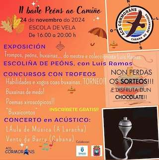 Fechas, información, programa, cartel, imágenes, mapa y ubicación de II Baile Peóns ao Camiño  en  Cabana de Bergantiños