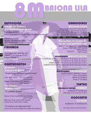 Fechas, información, programa, cartel, imágenes, mapa y ubicación de Baiona Lila
