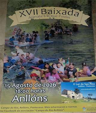Fechas, información, programa, cartel, imágenes, mapa y ubicación de XVII Baixada Ajárrate a lo que Poidas de Anllóns (2026)  en  Ponteceso