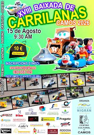 Fechas, información, programa, cartel, imágenes, mapa y ubicación de XVIII Baixada de Carrilanas de Camos (2026) en Nigrán