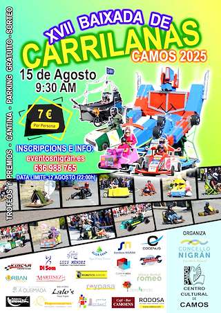 Fechas, información, programa, cartel, imágenes, mapa y ubicación de XVII Baixada de Carrilanas de Camos  en  Nigrán