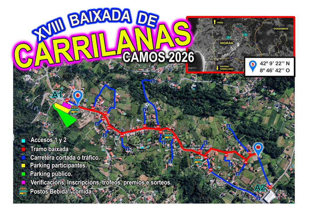 XVIII Baixada de Carrilanas de Camos (2026) en Nigrán