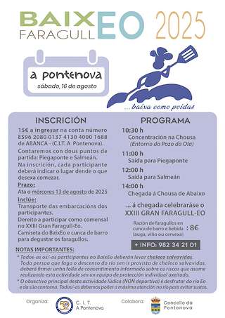 Fechas, información, programa, cartel, imágenes, mapa y ubicación de Baixeo Faragulleo  en  A Pontenova