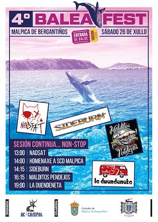 Fechas, información, programa, cartel, imágenes, mapa y ubicación de IV Baleafest  en  Malpica de Bergantiños