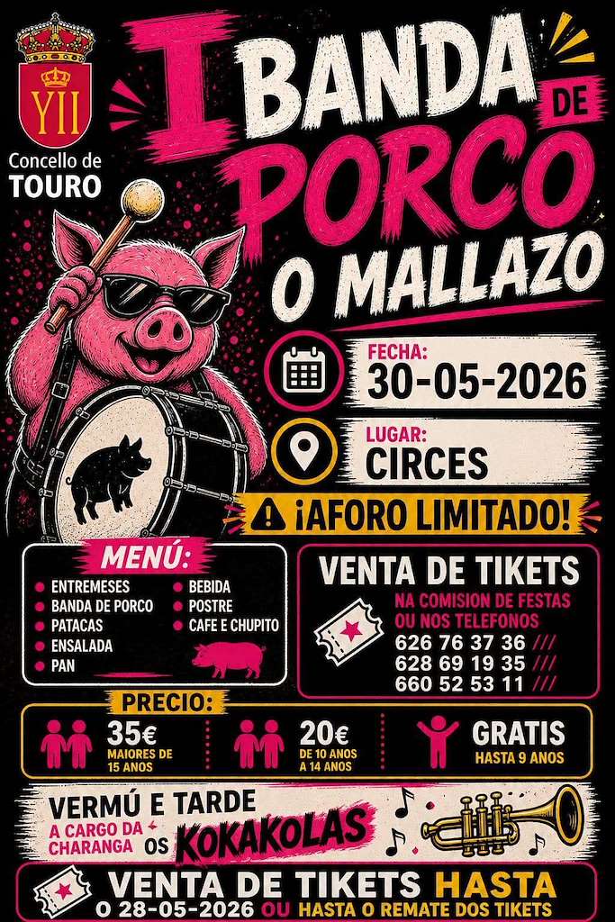 I Banda do Porco (2026) en Touro
