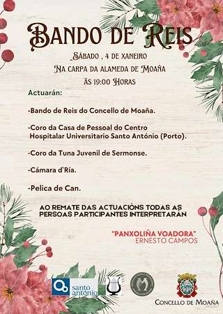 Fechas, información, programa, cartel, imágenes, mapa y ubicación de Bando de Reis  en  Moaña