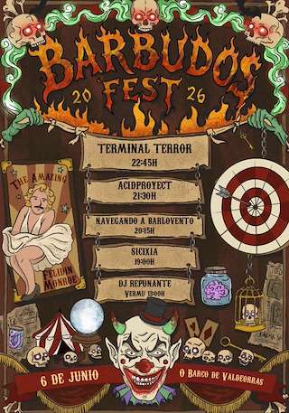 Fechas, información, programa, cartel, imágenes, mapa y ubicación de Barbudos Fest (2026)  en  O Barco de Valdeorras
