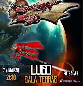 Fechas, información, programa, cartel, imágenes, mapa y ubicación de Barón Rojo en Concierto (2026)  en  Lugo