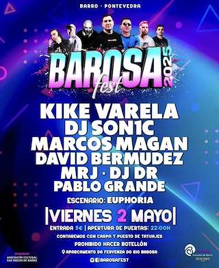 Fechas, información, programa, cartel, imágenes, mapa y ubicación de Barosa Fest  en  Barro