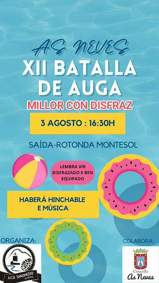 Fechas, información, programa, cartel, imágenes, mapa y ubicación de XII Batalla de Auga  en  As Neves