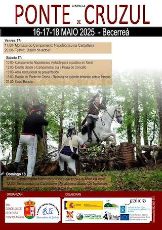 Fechas, información, programa, cartel, imágenes, mapa y ubicación de Batalla del Puente de Cruzul  en  Becerreá