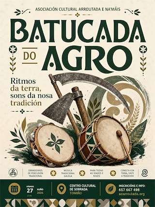 Fechas, información, programa, cartel, imágenes, mapa y ubicación de Batucada do Agro (2026)  en  Tomiño