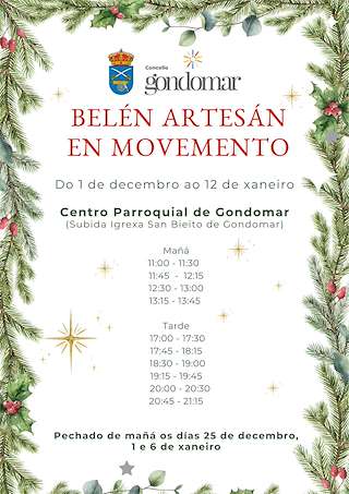 Fechas, información, programa, cartel, imágenes, mapa y ubicación de Belén Artesán en Movemento  en  Gondomar