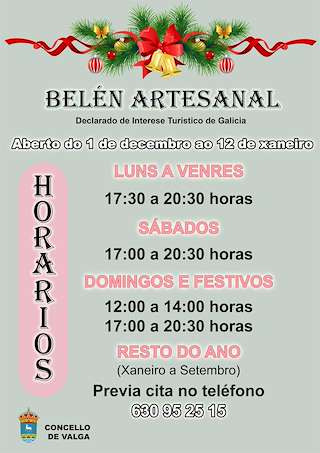 Fechas, información, programa, cartel, imágenes, mapa y ubicación de Belén Artesanal en Movimiento de Campaña  en  Valga