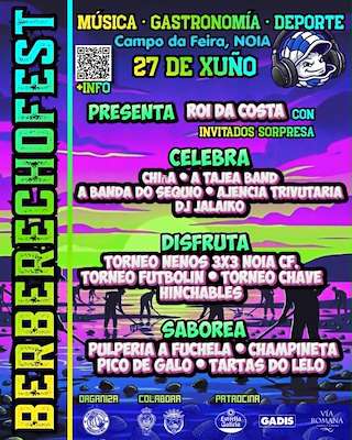 Fechas, información, programa, cartel, imágenes, mapa y ubicación de Berberecho Fest (2026)  en  Noia