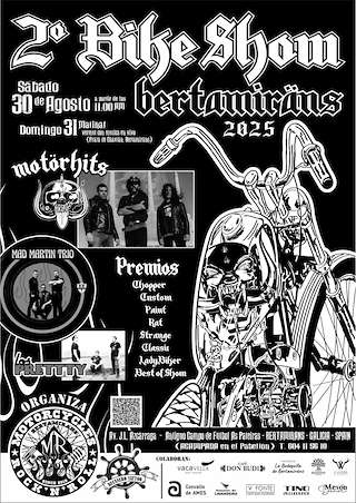 Fechas, información, programa, cartel, imágenes, mapa y ubicación de II Bike Show de Bertamiráns  en  Ames