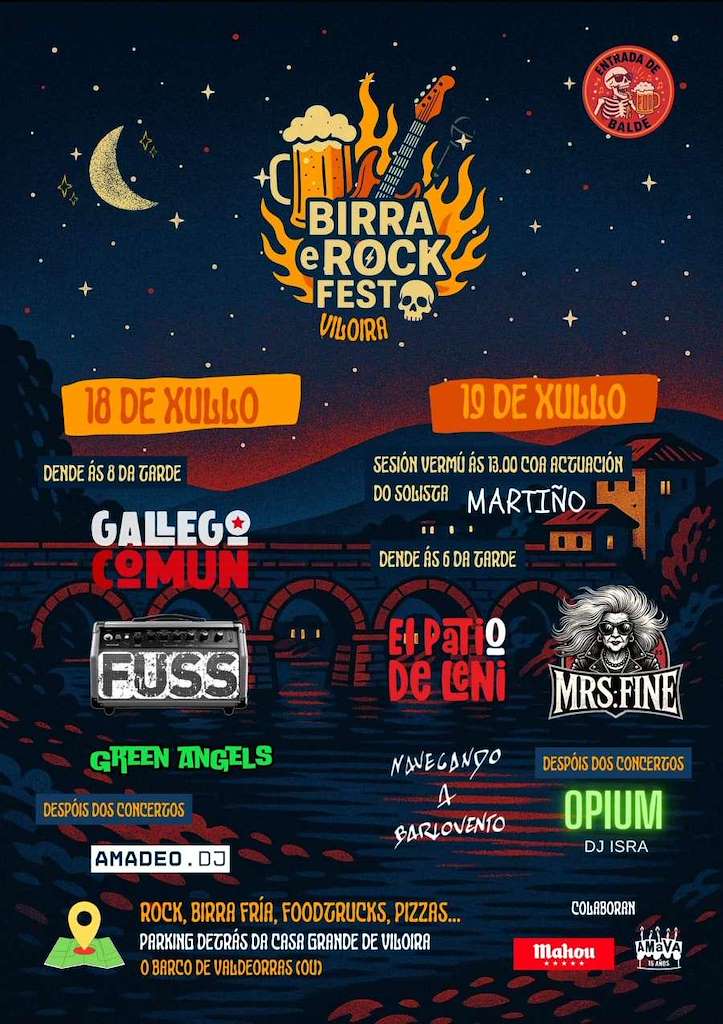Birra & Rock Fest de Viloira (2025) en O Barco de Valdeorras