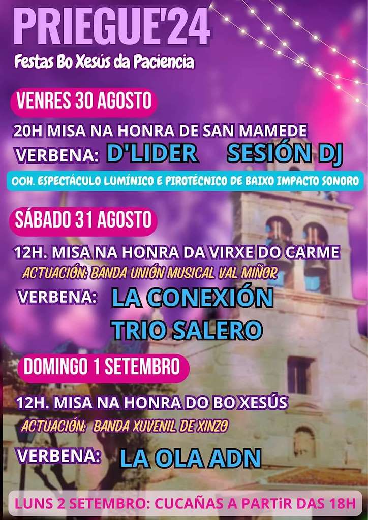 Bo Xesús da Paciencia de Priegue en Nigrán
