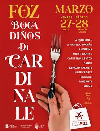Fechas, información, programa, cartel, imágenes, mapa y ubicación de Bocadiños Di Cardinale  (2026)  en  Foz