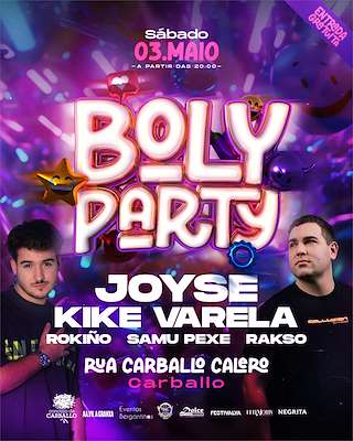 Fechas, información, programa, cartel, imágenes, mapa y ubicación de Boly Party  en  Carballo